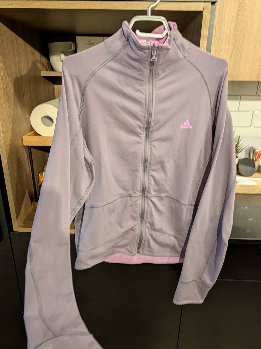 adidas Lavender Full-Zip Jacket